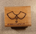 Stampin Up  Rubber Stamp On Wooden Block Retired 1999  set Of 15 