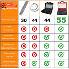 55pcs Nut And Bolt Thread Checker 25 Metric   30 Sae Inch Thread Gauge Set  Deta