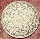 1858 Seated Liberty Half Dime  Free Shipping
