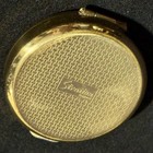 Vintage Stratton England Gold Tone Paisley Pill Box Original Tweezers Compact