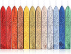 Yoption 12 Pcs Sealing Wax Sticks With Wicks For Wax Seal Stamp  Wedding Invitat