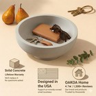 Concrete Fruit Bowl Large Pedestal Modern Key Tray Entryway Home Decor