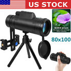 Day night Vision 80x100 Zoom Hd Monocular Starscope Monocular Telescope Bak4 Us
