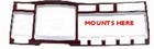 Dash Panel Trim Driver Right Visor Chrome For Kenworth 2006  W900 T800 T660 C500