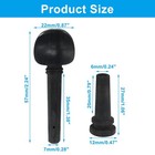 4 Pcs Violin Tuning Pegs With Endpin Parts  Ebony Violin Fine Tuners Pegs Set   