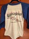 Rare  Vintage Utopia   Todd Rundgren 1982 Tour Shirt Baseball Jersey Blue white