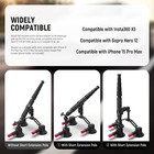 Neewer 3-suction Car Mount Kit W  Pole  Quick Release For Gopro insta360  Camera