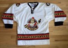 Vintage Binghamton Senators Ahl Hockey Jersey White Medium   New Matching Socks