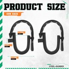 2pcs Gun Rack Mount Rubber Straps For Molle Panels Rifles Bows Long Tools Store
