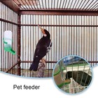 4 Pack Bird Water Dispenser Automatic Cage Feeder 60ml Transparent