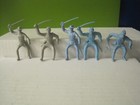 Marx Vintage Civil War Blue And Gray Playset 65  Plastic Toy Soldiers   Horses