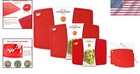 Red Silicone Cutting Boards Set Of 3 - Flexible   Dishwasher Safe Kitchen Mats