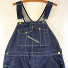 Vintage 1940s Key Imperial Aristocrat Men Denim Bib Overalls 36x32 Crisp Durable