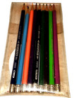 Vtg Wallace Silver Band Invader No  5000 9 Colored Lead Pencils In Orig Pkg 