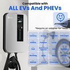 11 5kw Level 2 Ev Charger J1772 Adjustable 10-48a Wifi Wallbox 25ft Cable Type 1