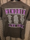 Jimi Hendrix Live In Concert Tour 1969 Gray Tee Shirt  Adult Small  100  Cotton