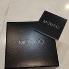 Movado Series 800 Chronograph Wristwatch Black Dial Stainless Steel Box