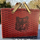Tiger Bright Sweet Chewing Tobacco Red Lunch Box Tin Wild Animal Advertising