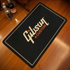 Gibson Guitar Printed Music Flannel Area Rug Room Non-slip Floor Carpet Deco