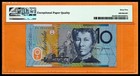 Australia Unc Note 10 Dollars 2008 P-58e Pmg 65 Gem Uncirculated Epq  banknote 