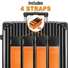 Luggage Straps For Suitcases Tsa Approved Travel Belt 4 Pack By Chelmon orange 