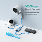 Mt-viki 1 To 2 Poe Gigabit Ethernet Splitter Dual Rj45 For Cat5e 6 7 8 Cable