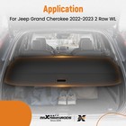 Trunk Cargo Cover Shade Shield For Jeep Grand Cherokee 2022-2025       2 Row