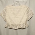 Nwt Pnlp Penelope Collection Spring Summer Girls Off White Lace Boho Crop Top