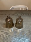 4  Vintage Copper Iridescent Blown Art Glass Peg Sconces For Candlesticks