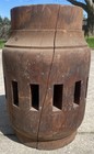 Vintage Rustic Farmhouse Horse Drawn Wooden Wagon Wheel Hub Spoke 14 5  X 10 
