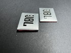 2 X Jbl Stickers Aluminium Logo Emblems Music Box Audio Sticker Speaker