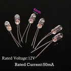 100pcs Clear 4mm 12v 50ma Mini Grain Of Wheat Bulbs Warm White Lights