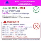 New Mcover   Hard Shell Case For 2023   2024 14  Hp Envy X360 14-esxxxx Laptop