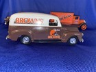 Lot 3 Cleveland Browns Ertl Nfl Goal Line Classics Delivery Truck Die Cast Bank