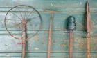 Pick 1 Vintage Rustic Garden Hose Guard Guide flower Bed yard Decor tree Support