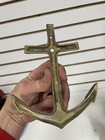 Vintage Brass Anchor Wall Decor Boat Ship Nautical Beach House Gold