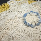 Vintage Crochet Doilies Lot Farmhouse Cottage Grandma Handmade Dresser Scarf 