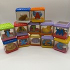 Fisher-price Little People Peek A Blocks Alphabet Activity  Lot Of 12 Vintage