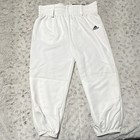 Adidas Unisex Youth Baseball   Softball Pants White Size S