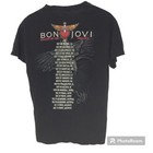 Bon Jovi Tour 2013 Concert Band Black T Shirt Sz Small