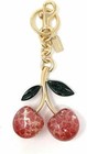  Cherry Keychain Charm Glitter Resin And Metal Brass Gifts For Decoration