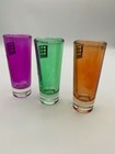 Circleware Design Set 0f 3 2 Oz Shot Glasses Mixed Colors Glass No Damage