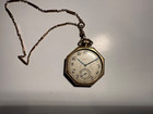 Elgin 7 Jewel Open Face Gold Filled Pocket Watch   watch268