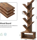 9 Tier Tree Bookshelf christmas Green Bookcase For Narrow Space  Storage