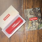 Supreme Leather Dice Set White Dice Red Case W  Camo Box   Card Brand New Cards