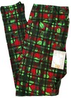 New Lularoe Tall   Curvy  12-18  Green Red Black Blue Holly Christmas Leggings