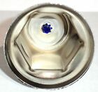 Lug Nut Covers 33mm Push-on Blue Reflector Chrome 2  Tall Up 10041 Set Of 20