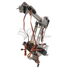 6 Axis Mechanical Robotic Arm Clamp With Servos Diy Kit For Raspberry
