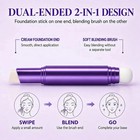 Face Foundation Stick Love  2-in-1 Color Changing Foundation Stick   Brush