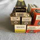 Rca Ge Amperex Vintage Electronic Tube Lot Of 12 Untested 6sn7 12sq7gt 35z5gt